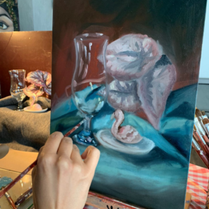 تلوين الفخار بالقلير مع الحرق glaze painting on ceramics (copy)