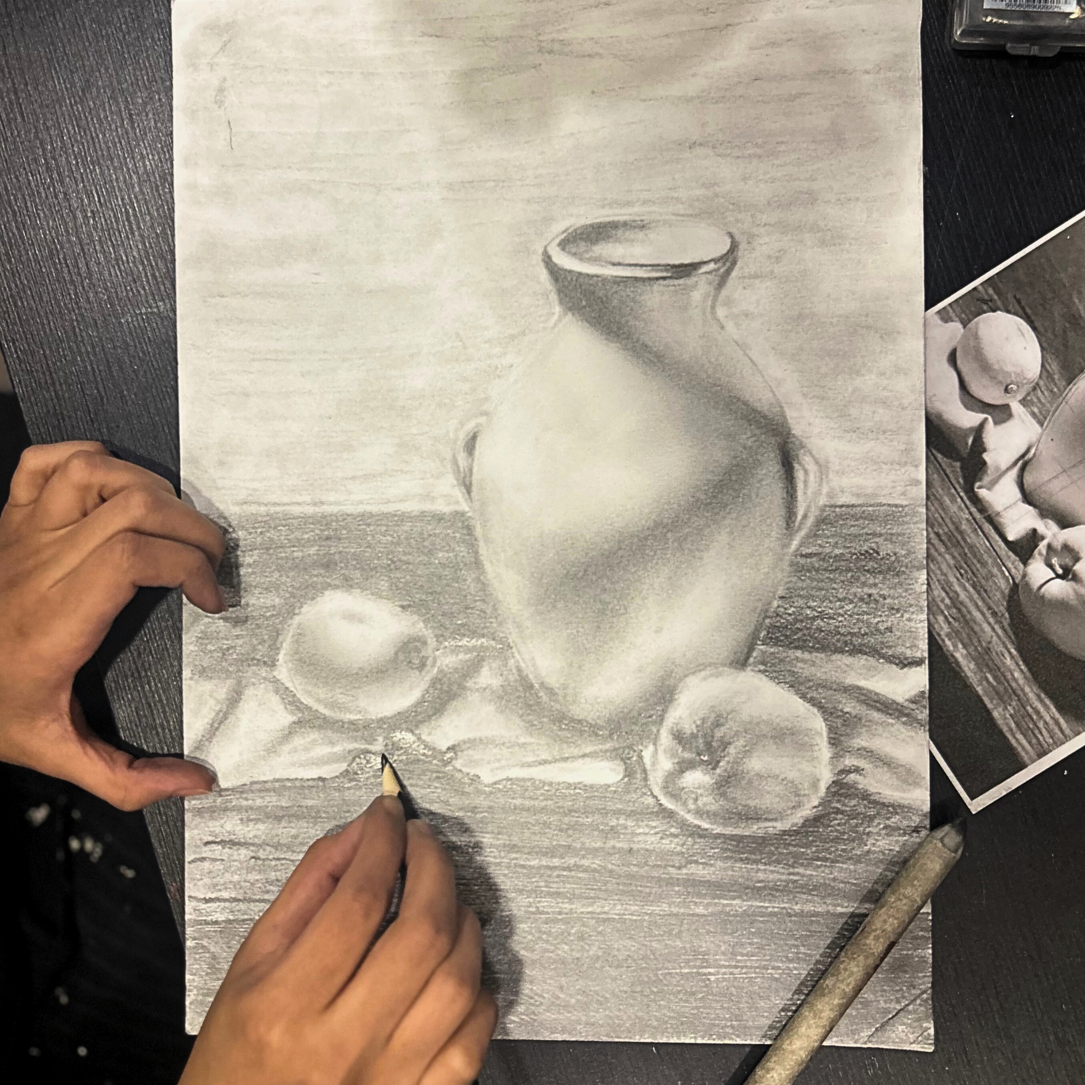 الرسم بالرصاص